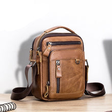 Load image into Gallery viewer, Genuine Leather Messenger Shoulder Crossbody Bag