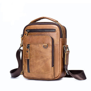 Genuine Leather Messenger Shoulder Crossbody Bag