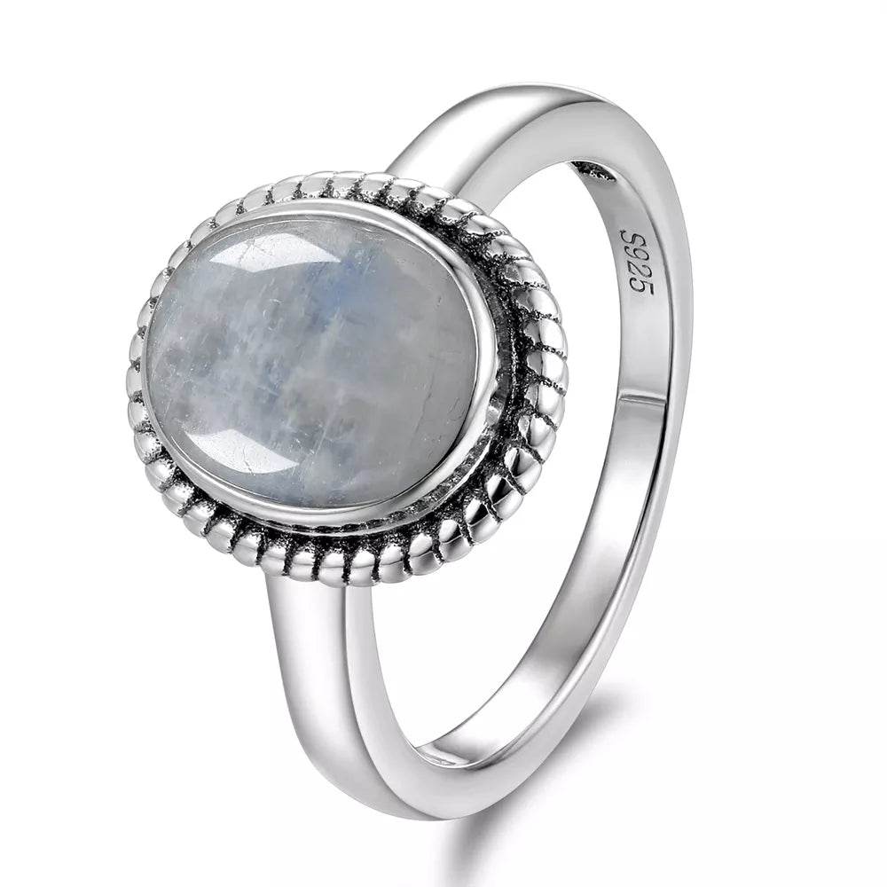 Moonstone Sterling Silver Ring