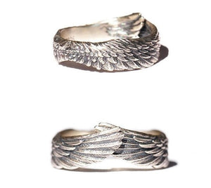 Silver Plated Angel Wings Ring