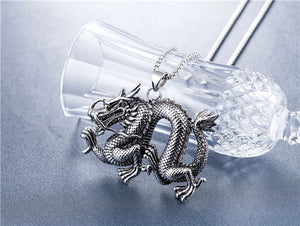 Dragon's Wrath Dragon Pendant Chain Necklace