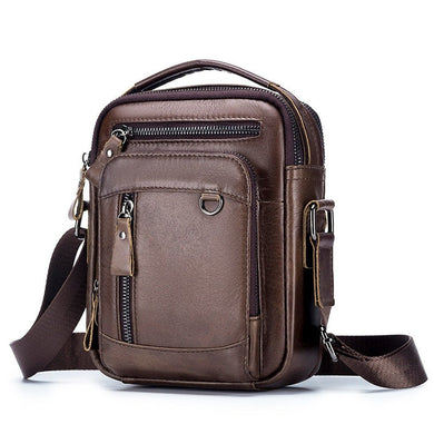 Genuine Leather Messenger Shoulder Crossbody Bag