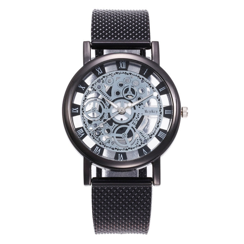 Vintage Hollowed-out Stainless Steel Quartz Watch