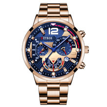 Load image into Gallery viewer, Luxury Stainless Steel Quartz Watch
