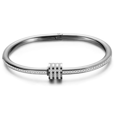 Crystal Titanium Cuff Bracelet