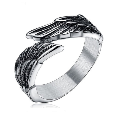 Stainless Steel Feather Angel Wing