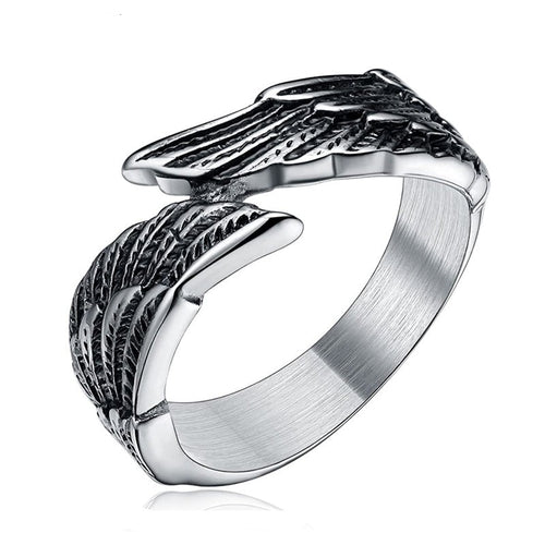 Stainless Steel Feather Angel Wing